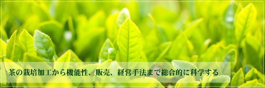 茶の栽培加工から機能性、販売、経営手法まで総合的に科学する